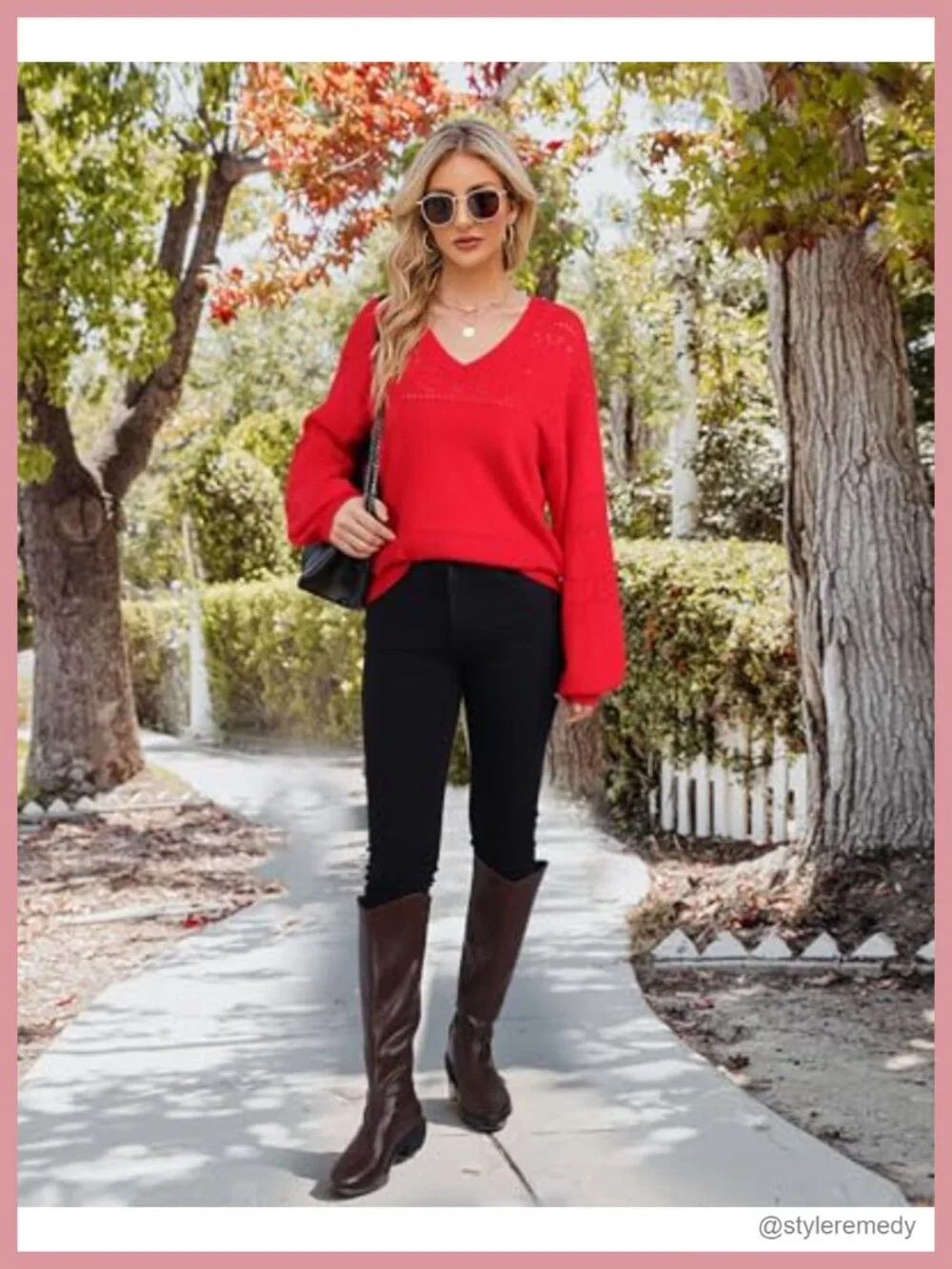 Women's V-Neck Long Sleeve Lightweight Knit Pullover Sweater Hollow Out Crochet